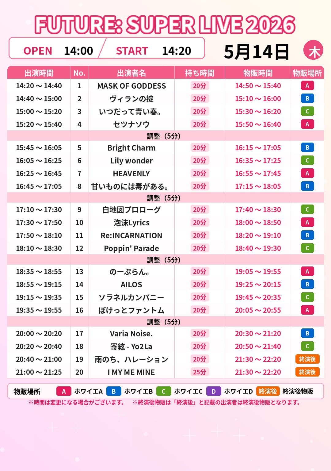 『FUTURE: SUPER LIVE 2026』 @ 大塚FUTURE