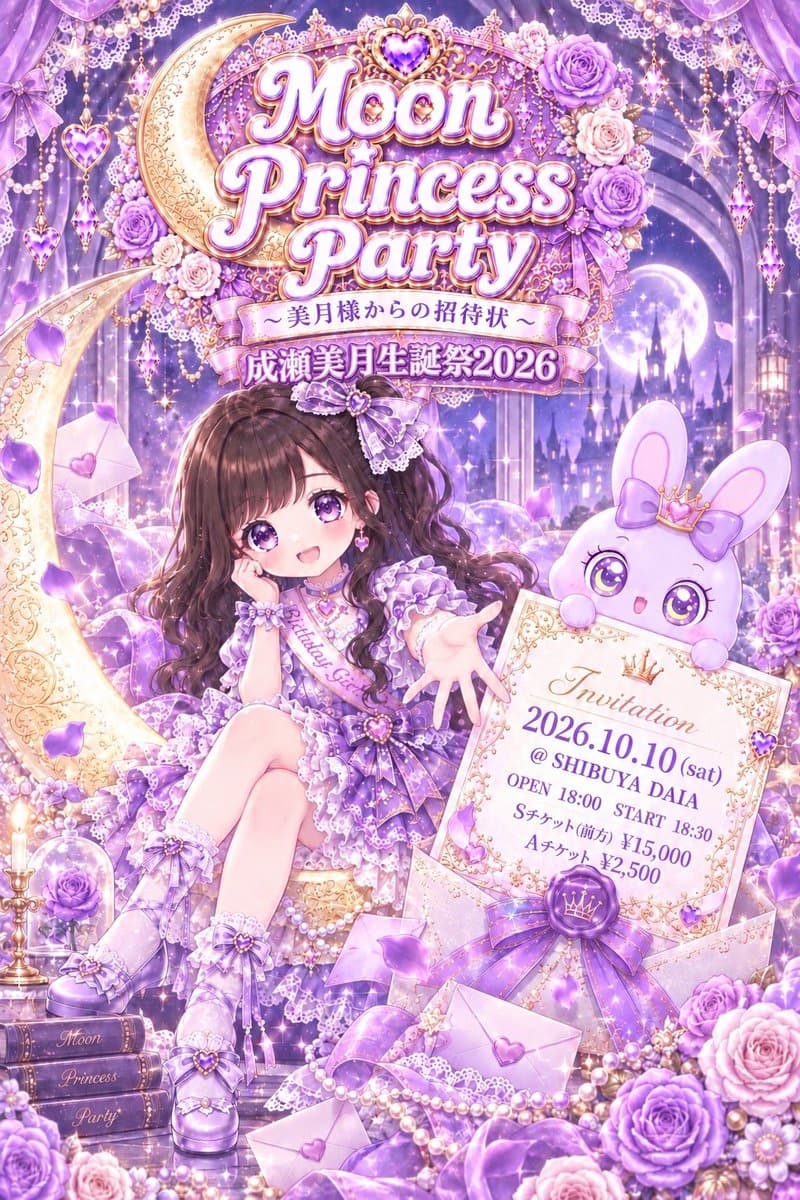 『 ☪ ໋.† _ Moon Princess Party _ †. ໋☪ 〜 美月様からの招待状 〜 』 @ SHIBUYA DAIA